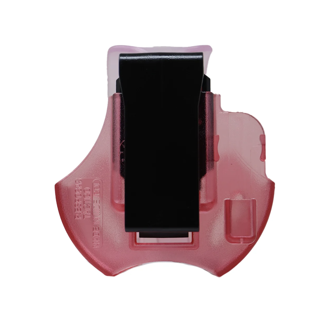 Porta Esposas Táctico Transparente Fucsia MILFORT (Polímero Profesional) - Image 5