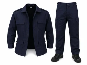 Uniforme Táctico Gabardina Comando Cargo Azul Medianoche Seguridad