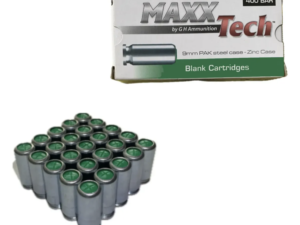 Cartuchos de Fogeo 9mm PAK MAXX Tech 50 Piezas 400 BAR
