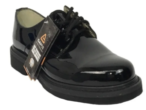 Zapato Gama de Charol Táctico Profesional Negro
