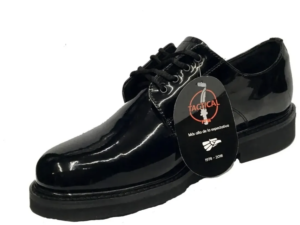 Zapato Tactical Charol Brillante Negro