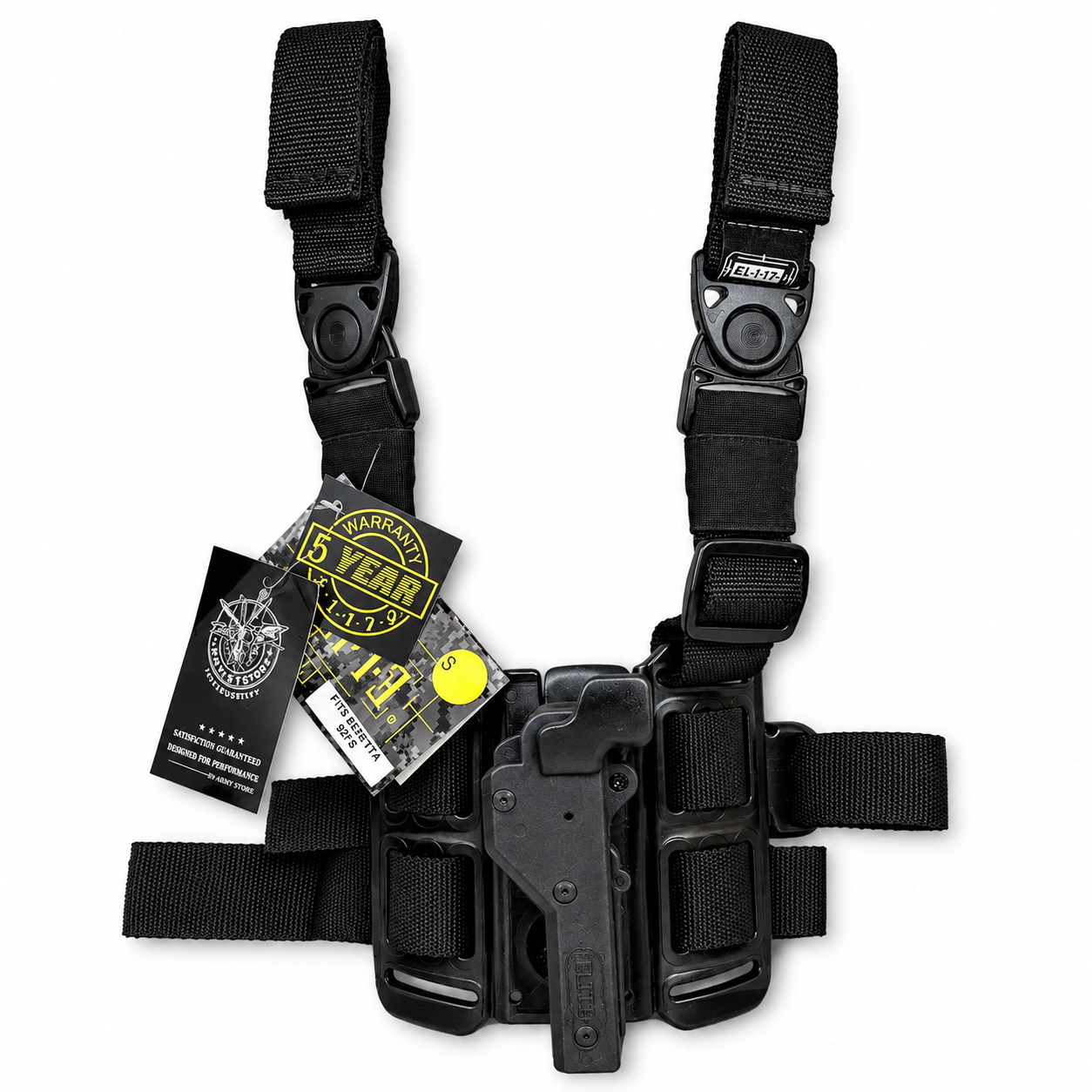 Funda Piernera Táctica Elite Beretta 92FS Ajustable