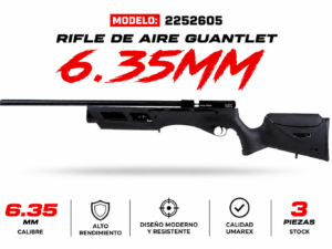Rifle de Aire Umarex Gauntlet 6.35mm PCP Alto Rendimiento
