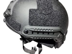 Casco Táctico Fast Negro Con Rieles Laterales
