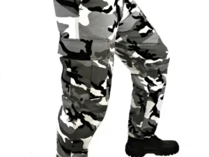 Pantalón Táctico Cargo de Gabardina Camuflaje con Múltiples Bolsillos